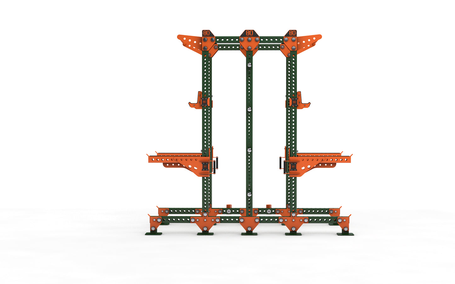 GYM80 Half Rack Back2Back - Devine Fitness Equipment