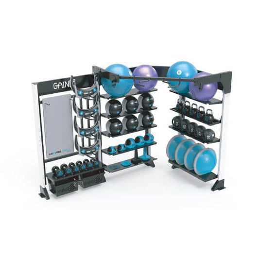 LIVE PRO TRIPLE CORNER SUSPENSION STORAGE RACK