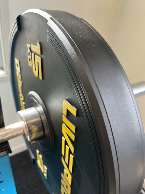 LIVE PRO Elite Black Rubber Bumper Plate