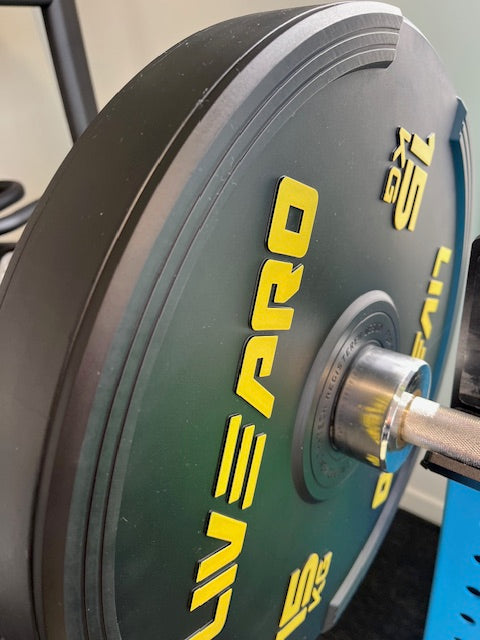 LIVE PRO Elite Black Rubber Bumper Plate