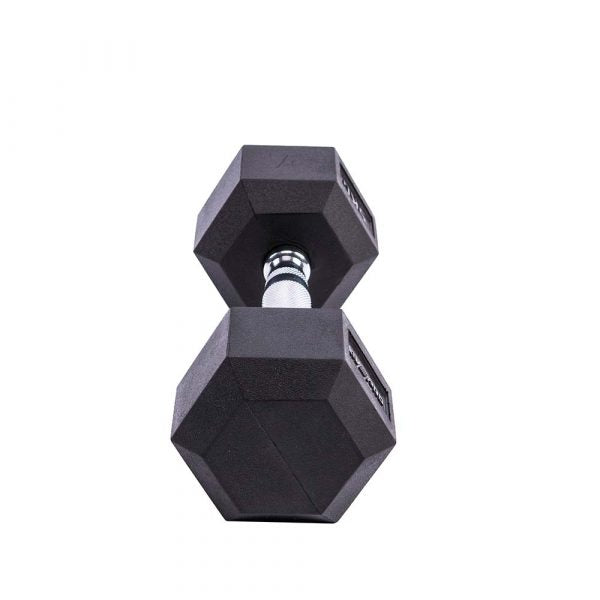 LIVE PRO Hexagonal Rubber Dumbbell