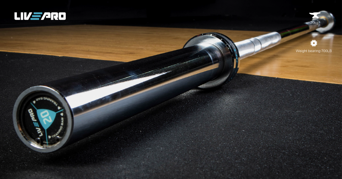 LIVE PRO Olympic Weightlifting Bar 20kg - Devine Fitness Equipment
