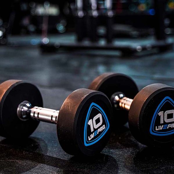 Live Pro Urethane  Studio Dumbbells Set 1- 10kg 10 pairs - Devine Fitness Equipment