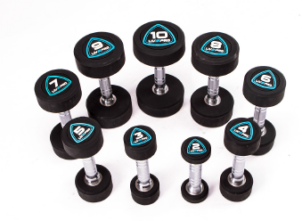 Studio Urethane  Dumbbell 1-10kg 10 pairs with Tower - Devine Fitness Equipment