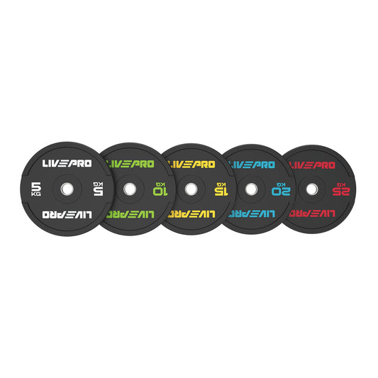 LIVE PRO Elite Colored Rubber Bumper Plate