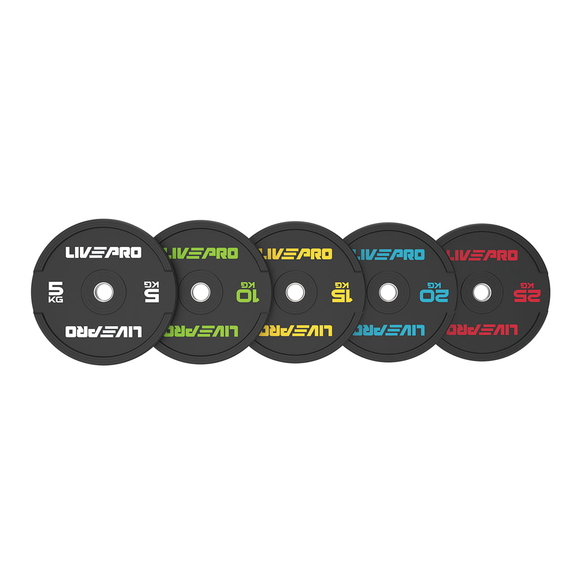 LIVE PRO Elite Colored Rubber Bumper Plate